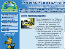 Tablet Screenshot of camping-schwarzwaldblick.de